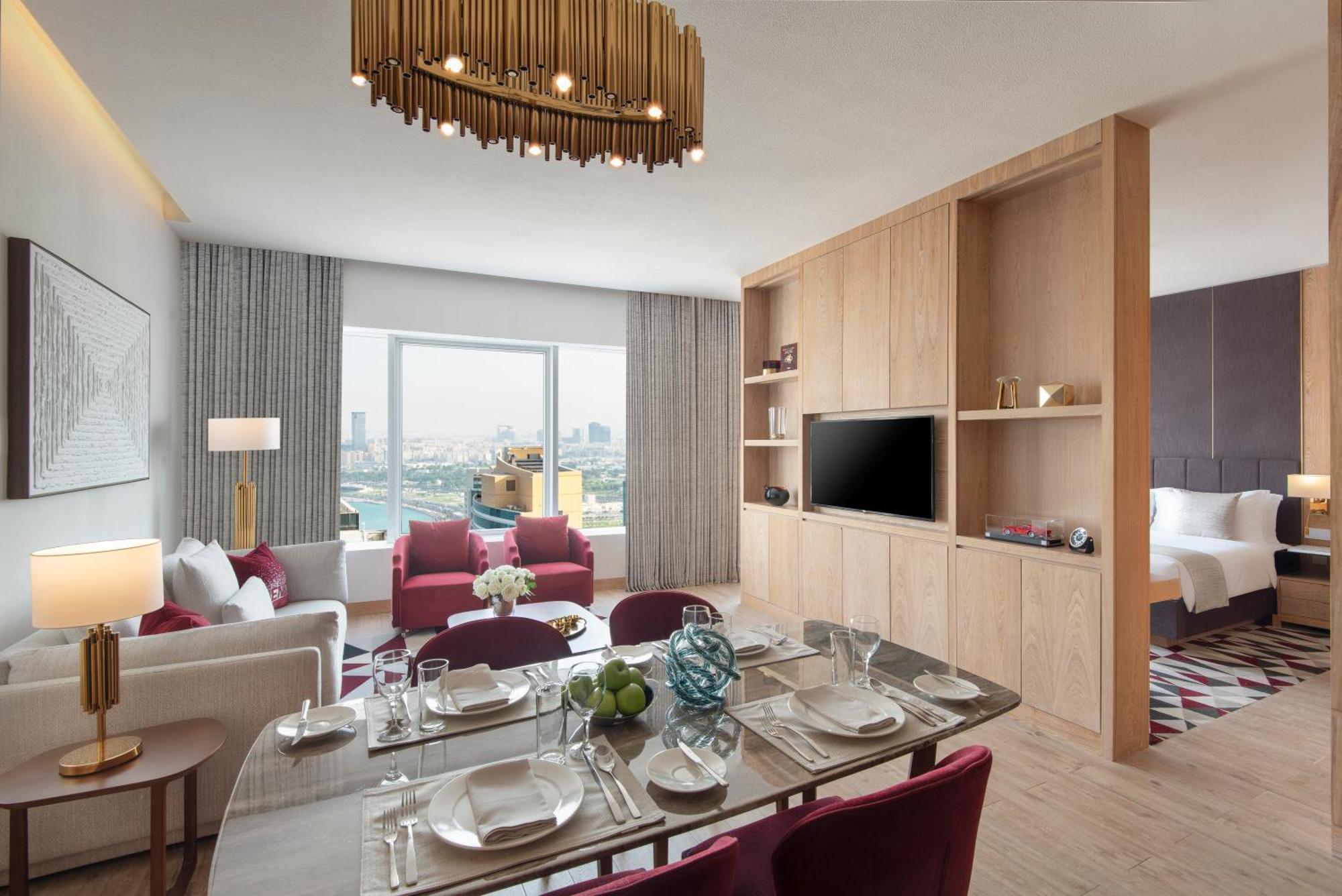 The Bentley Luxury Hotel & Suites Doha Exterior foto A suite at the hotel
